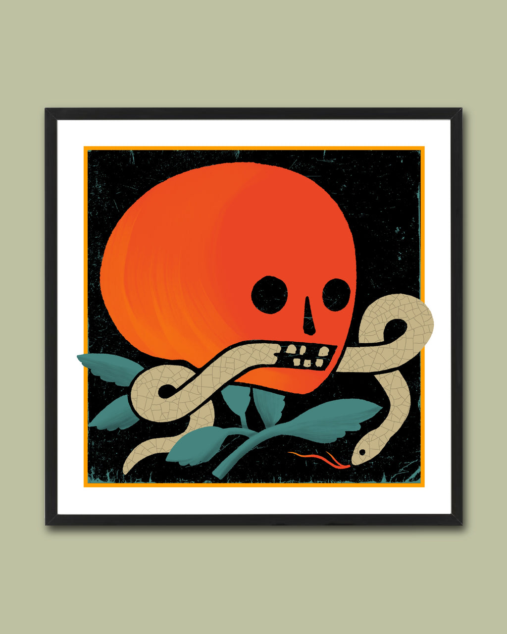 RED SKULL AND SNAKE