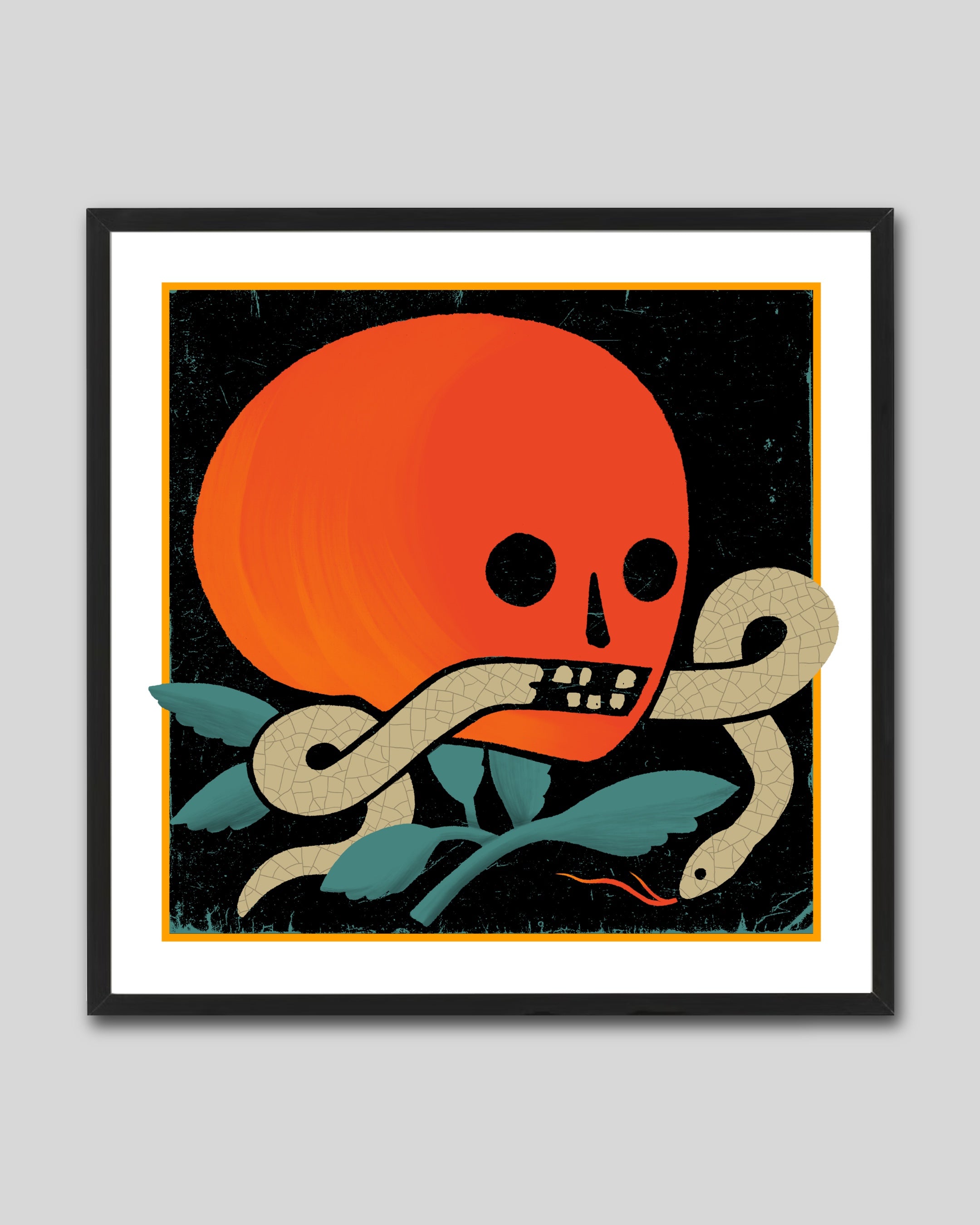 RED SKULL AND SNAKE
