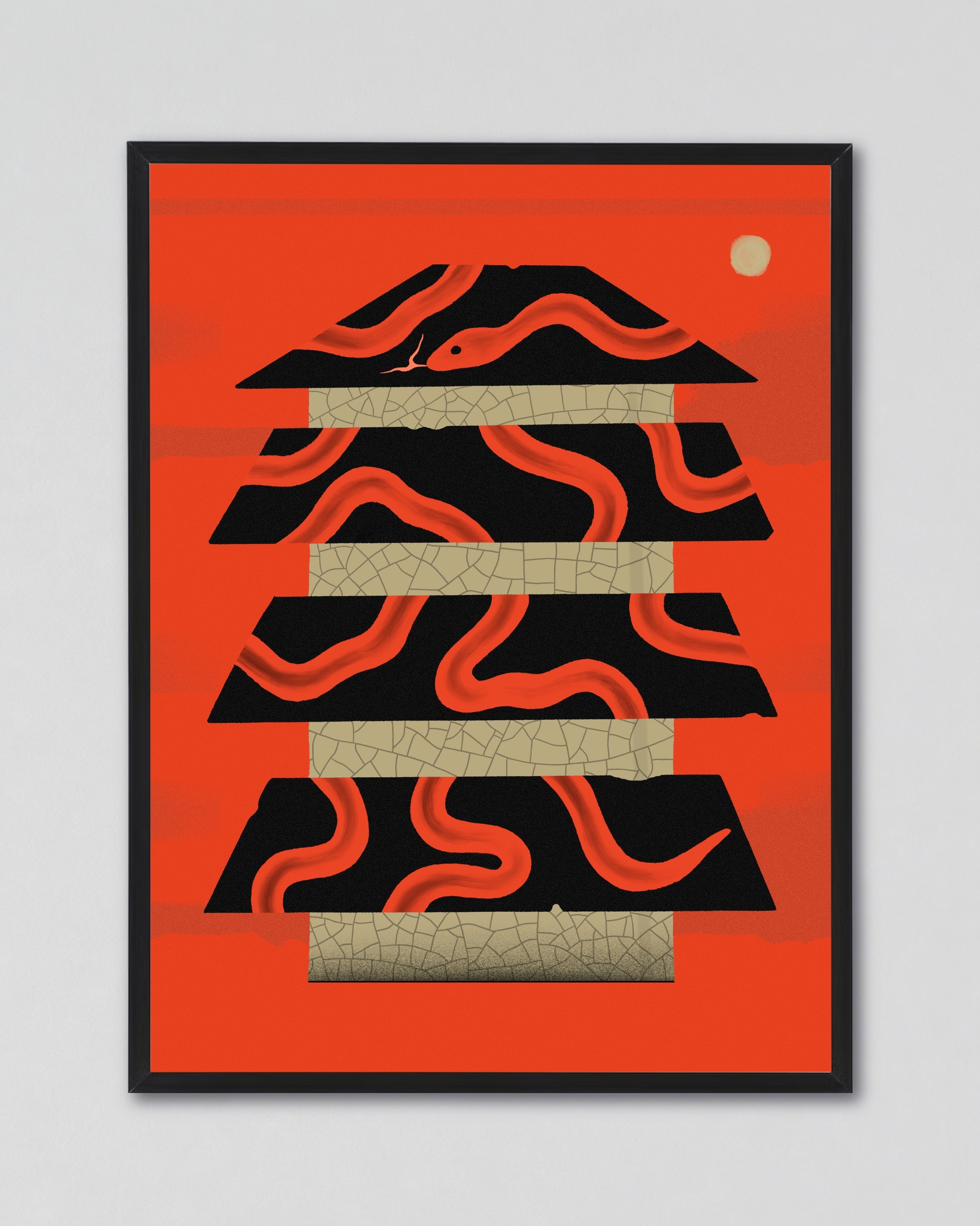 SUNSET PAGODA RED
